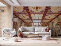 Minton Tile Arkitektonisk Bue Vægmaleri