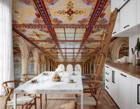 Minton Tile Arkitektonisk Bue Vægmaleri