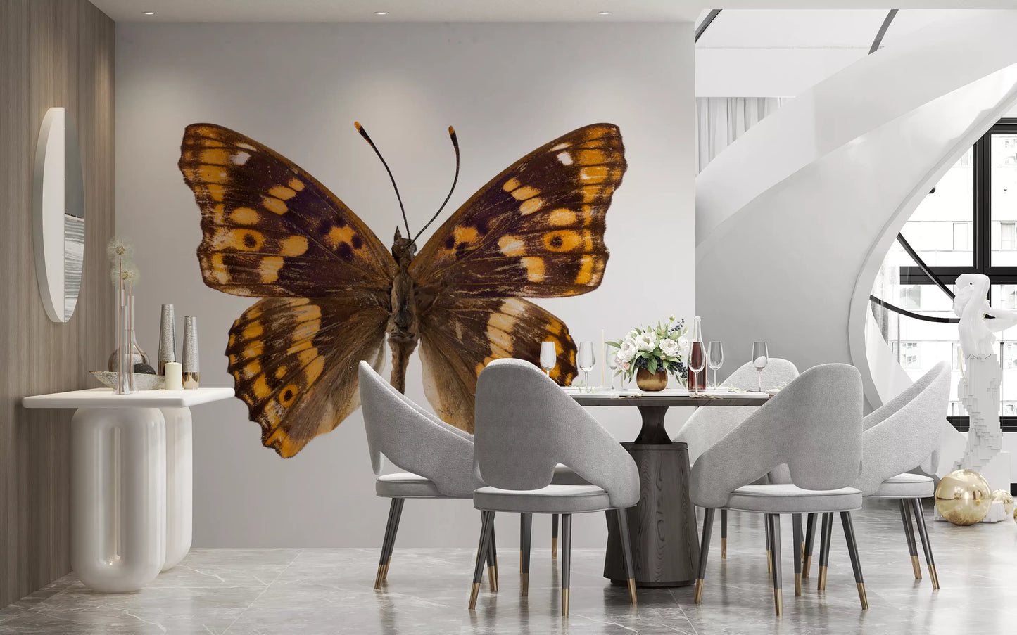 Papier peint mural Monarque ailé ambre