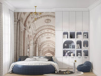 Neoklassizistisches Wandbild mit Steinbogen