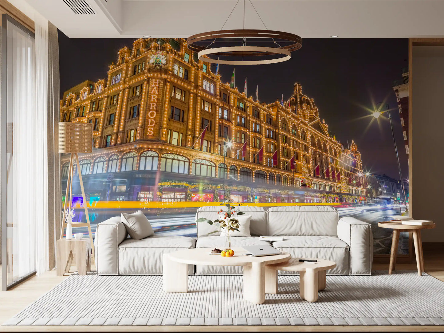 London Landmark Evening Illumination Wall Mural