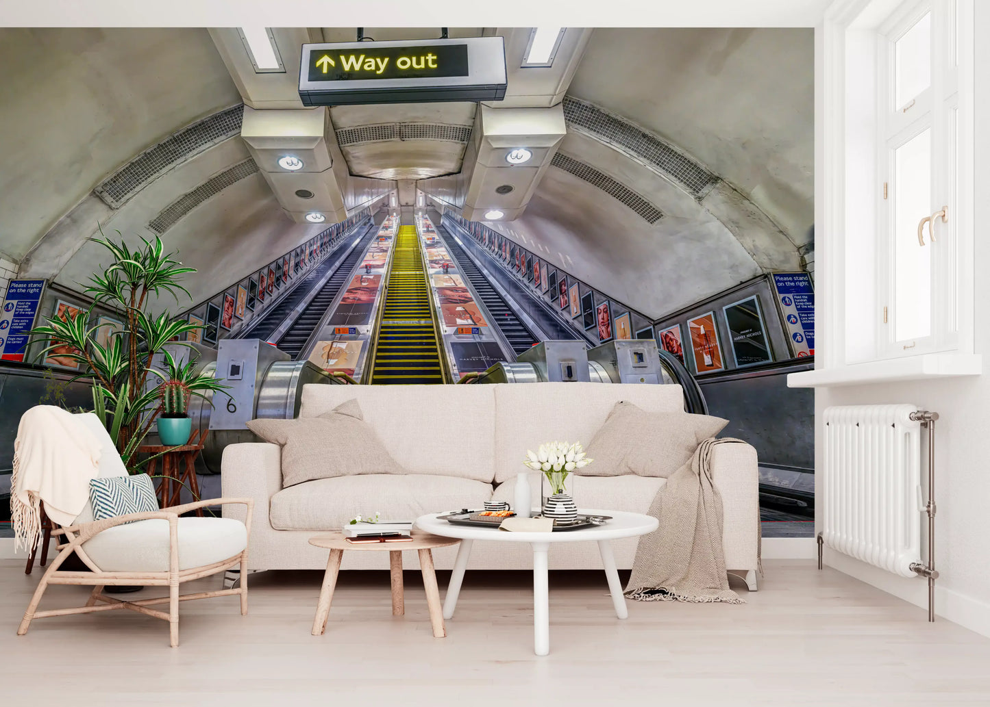 Metropolitan Underground Transit Wall Mural