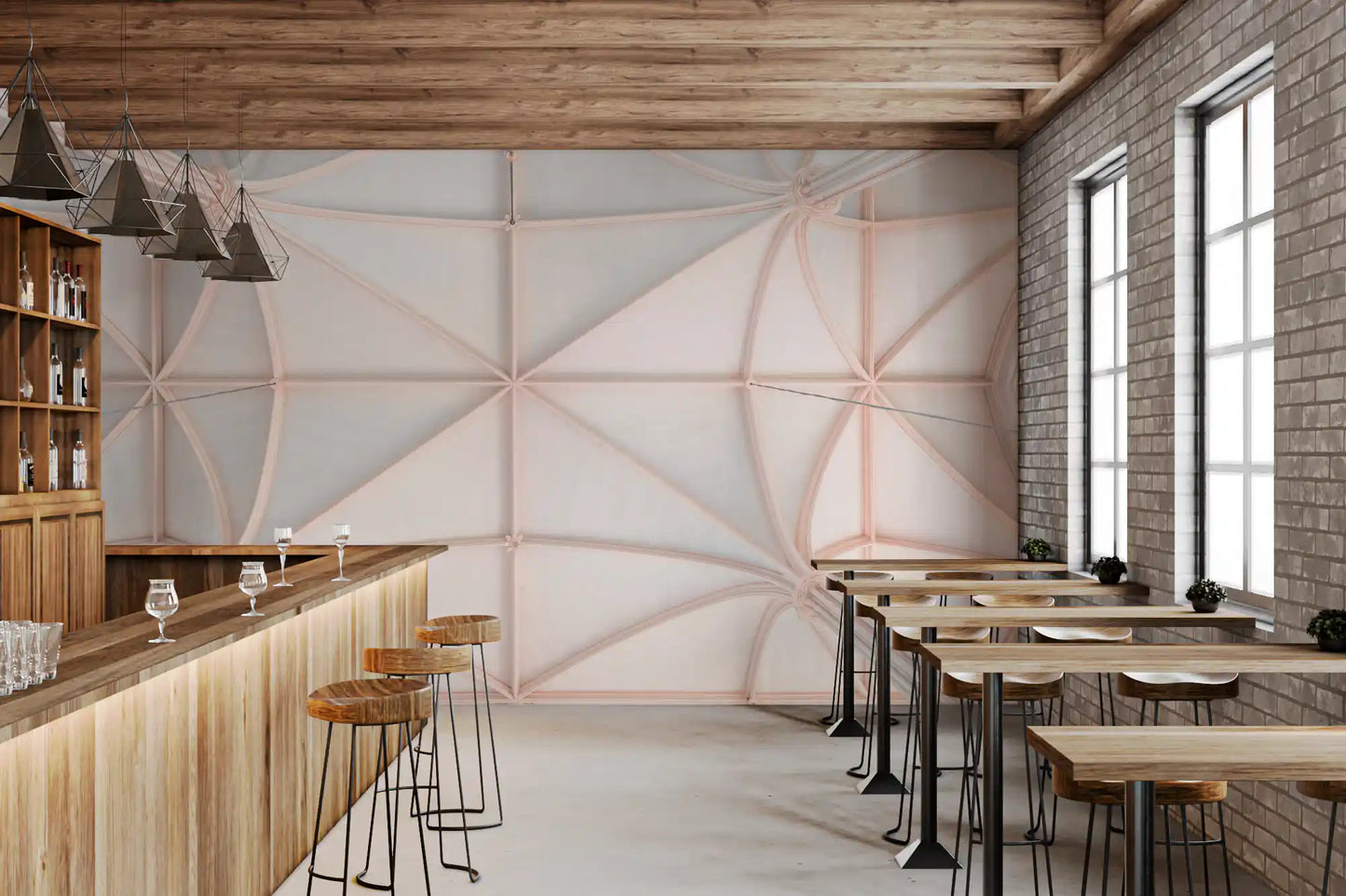 Papel de Parede Mural de Tetos Abobadados Góticos