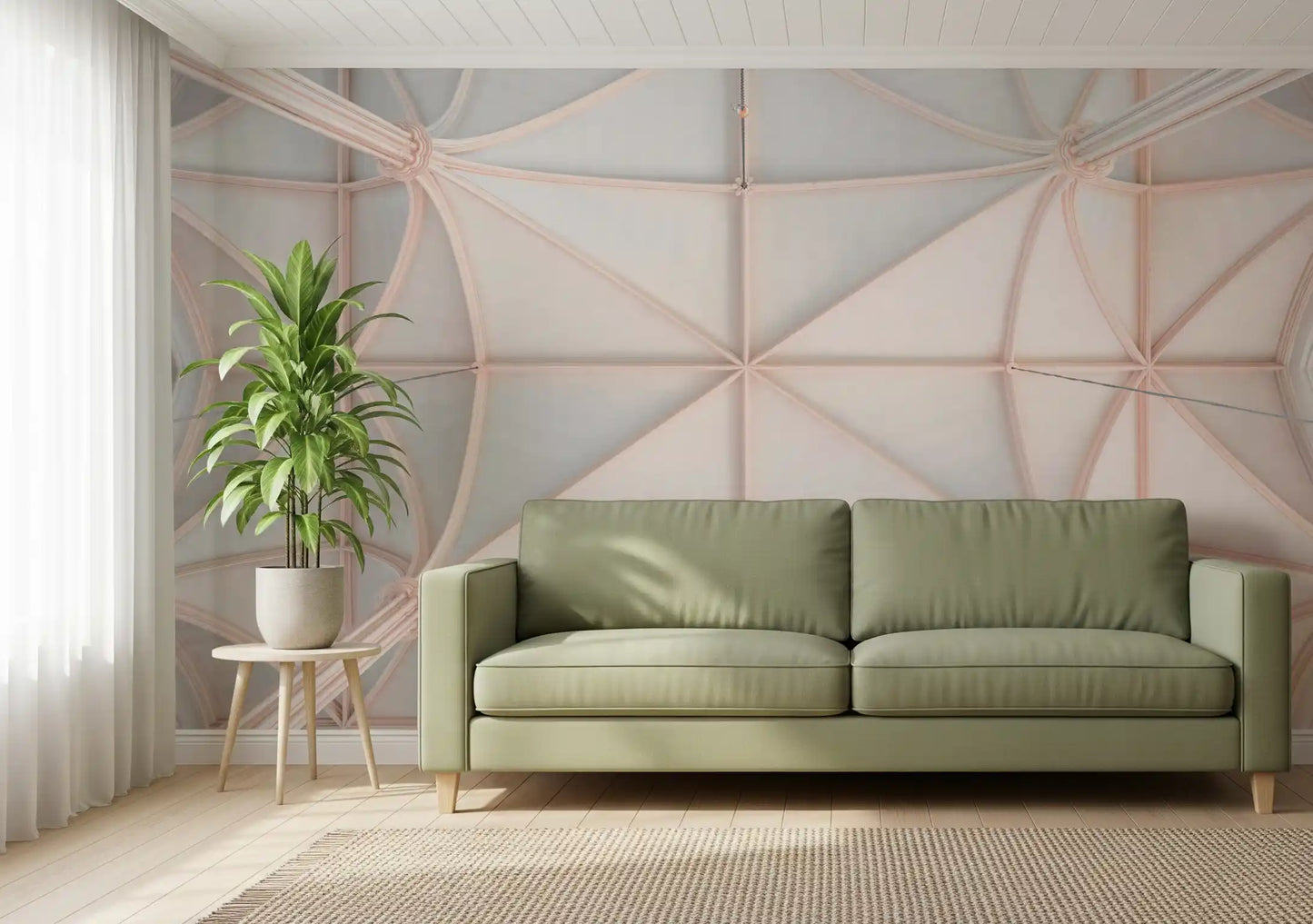 Papel de Parede Mural de Tetos Abobadados Góticos