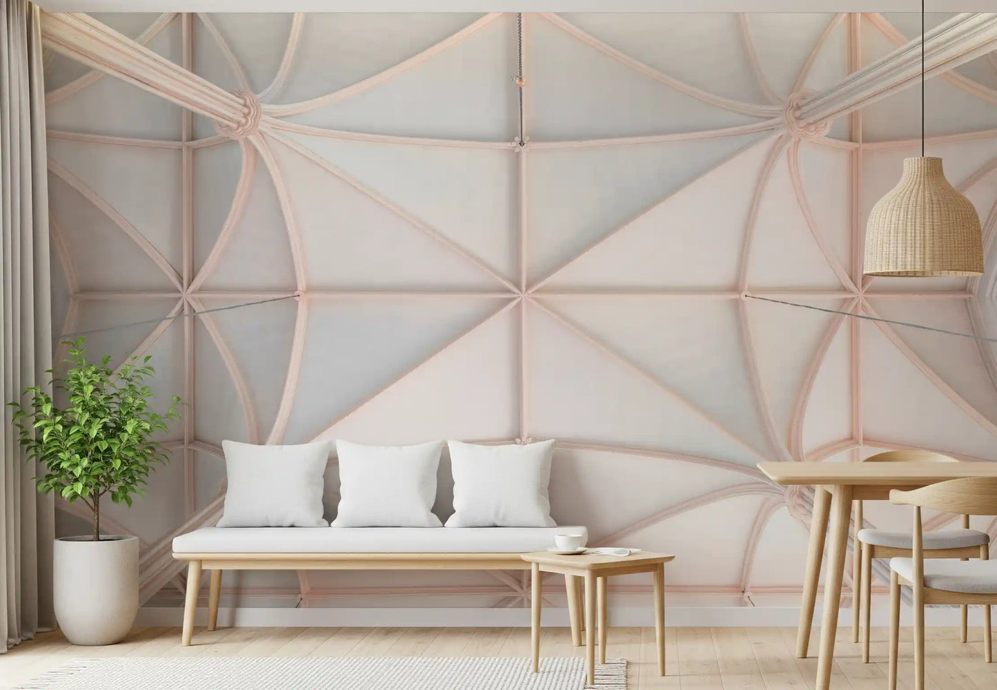 Papel de Parede Mural de Tetos Abobadados Góticos