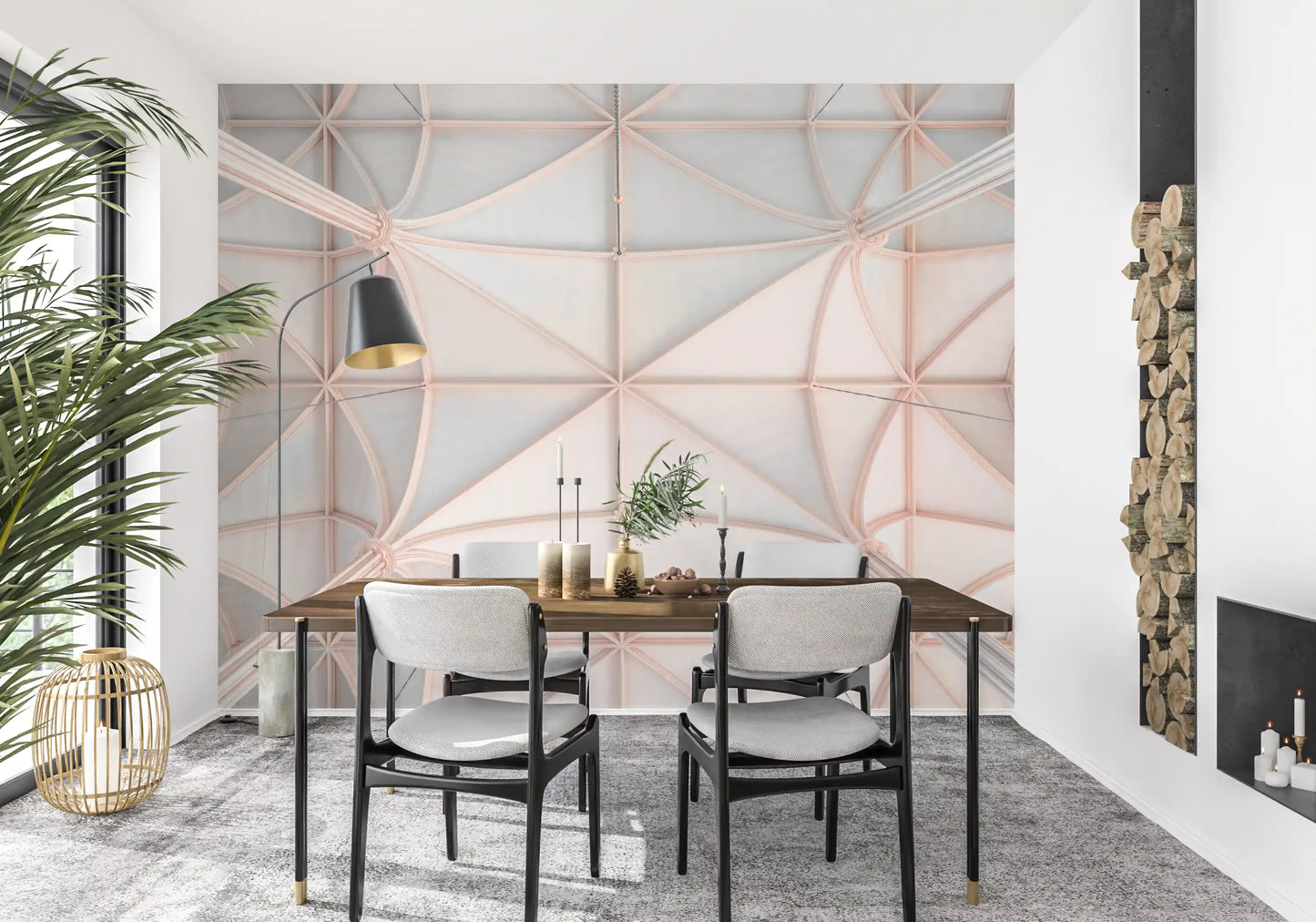 Papel de Parede Mural de Tetos Abobadados Góticos