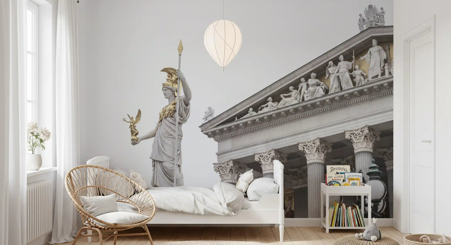 Athena Klassische Statue Architektur Wandbild