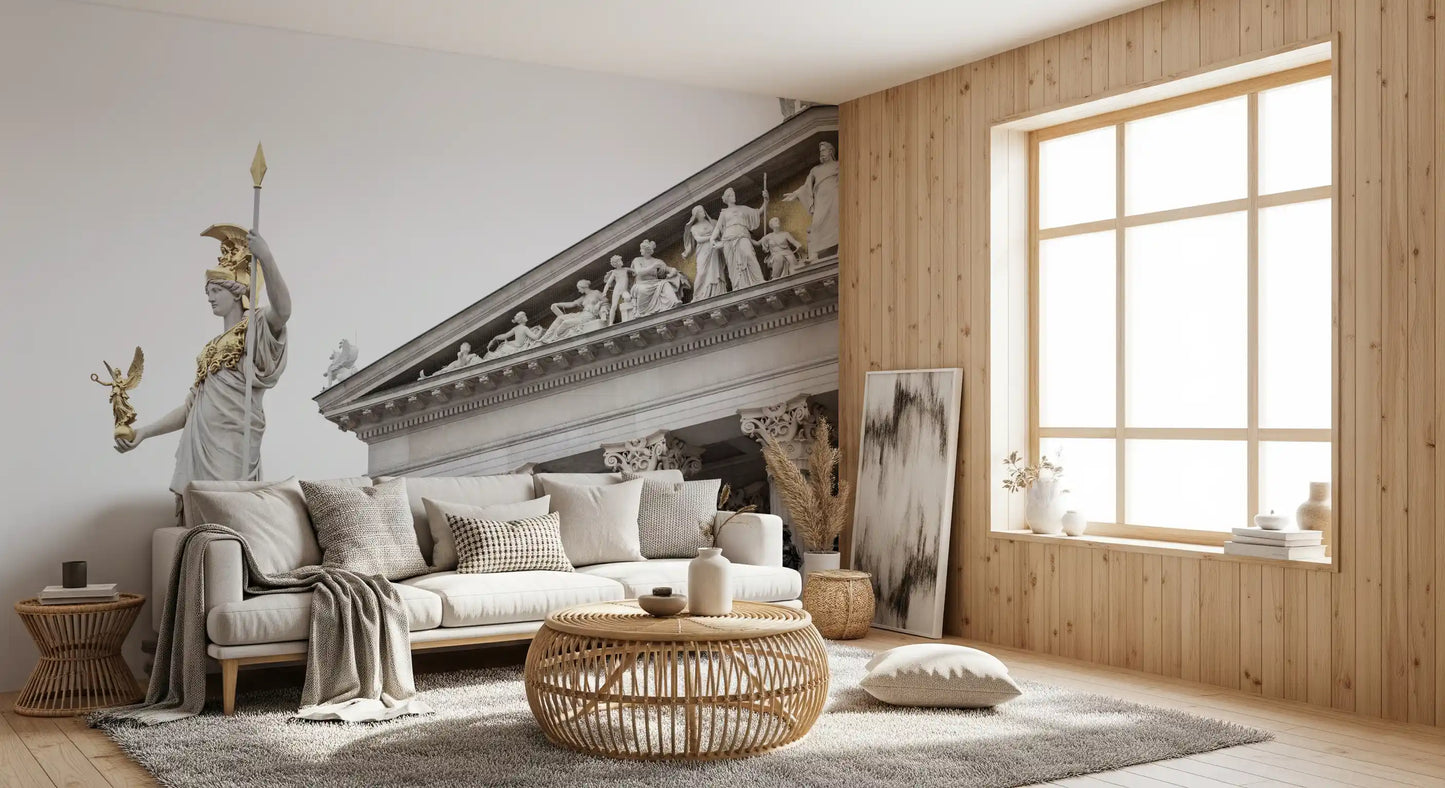Athena Klassische Statue Architektur Wandbild