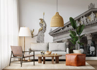 Athena Klassische Statue Architektur Wandbild