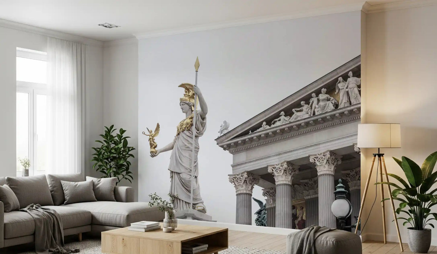 Athena Klassische Statue Architektur Wandbild