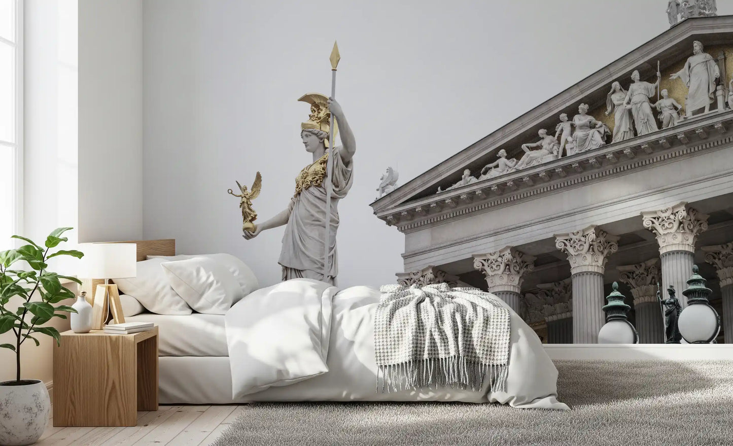 Athena Klassische Statue Architektur Wandbild