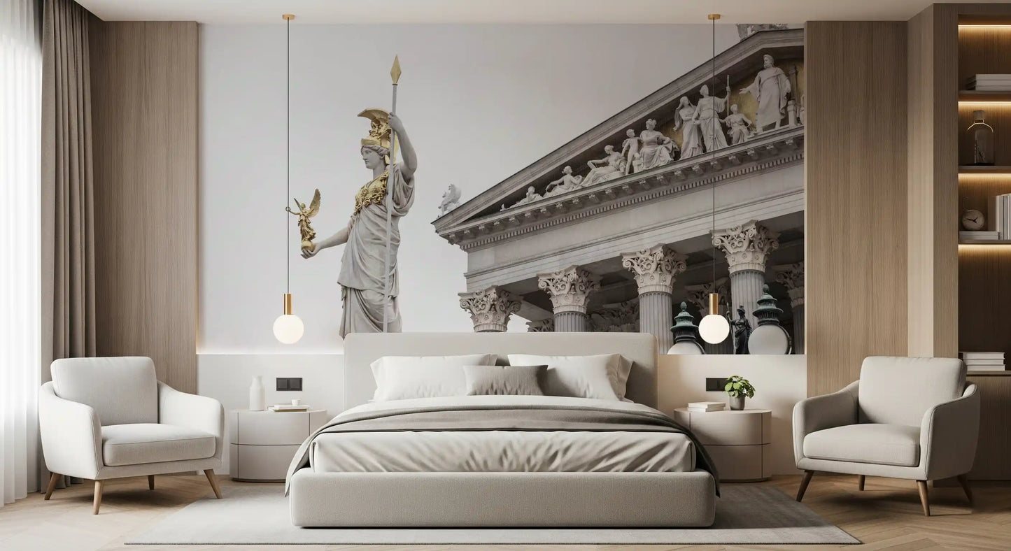 Athena Klassische Statue Architektur Wandbild