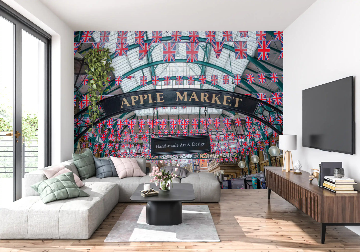 Papel de Parede Mural Celebração Union Jack Covent Garden