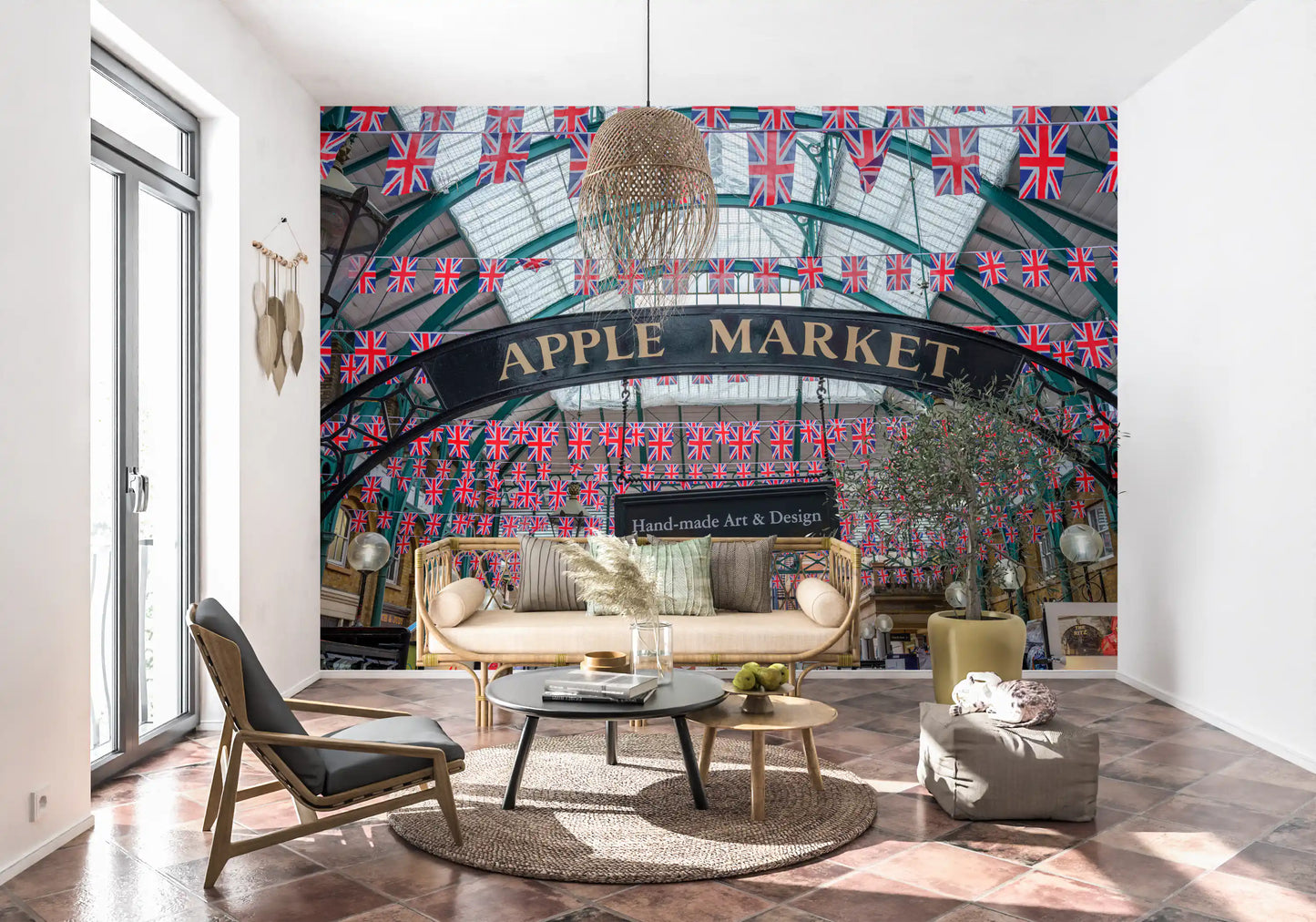 Papel de Parede Mural Celebração Union Jack Covent Garden