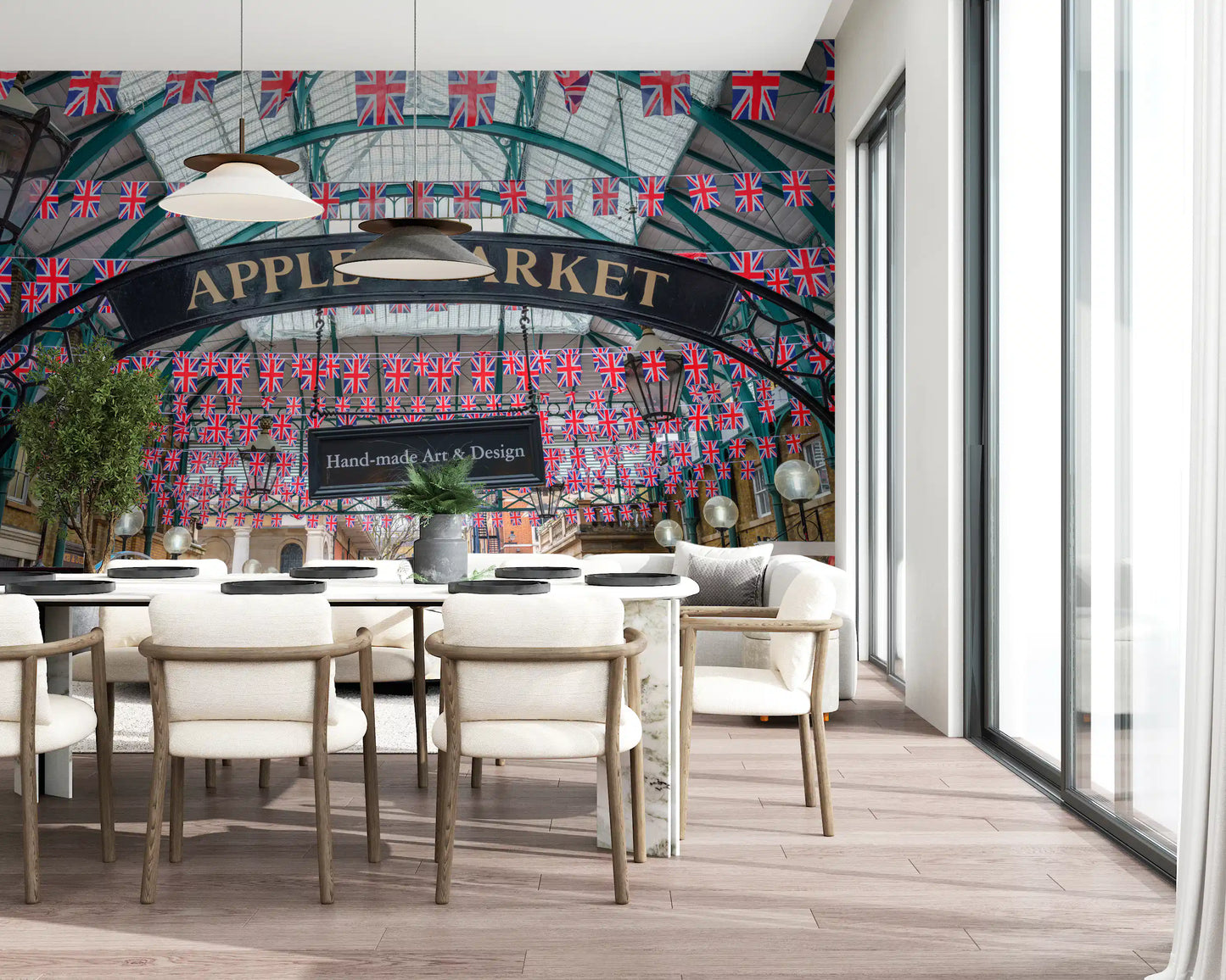 Papel de Parede Mural Celebração Union Jack Covent Garden