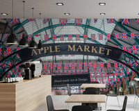 Papel de Parede Mural Celebração Union Jack Covent Garden