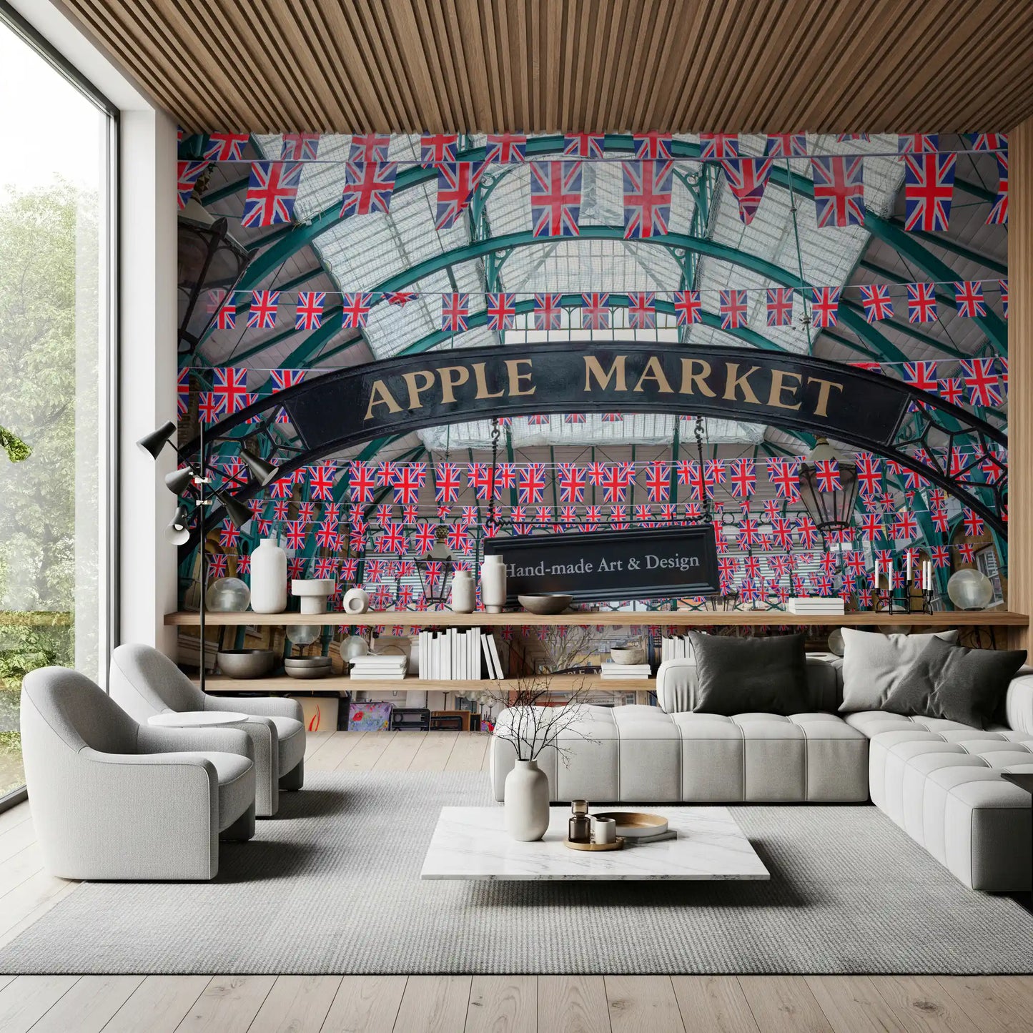 Papel de Parede Mural Celebração Union Jack Covent Garden