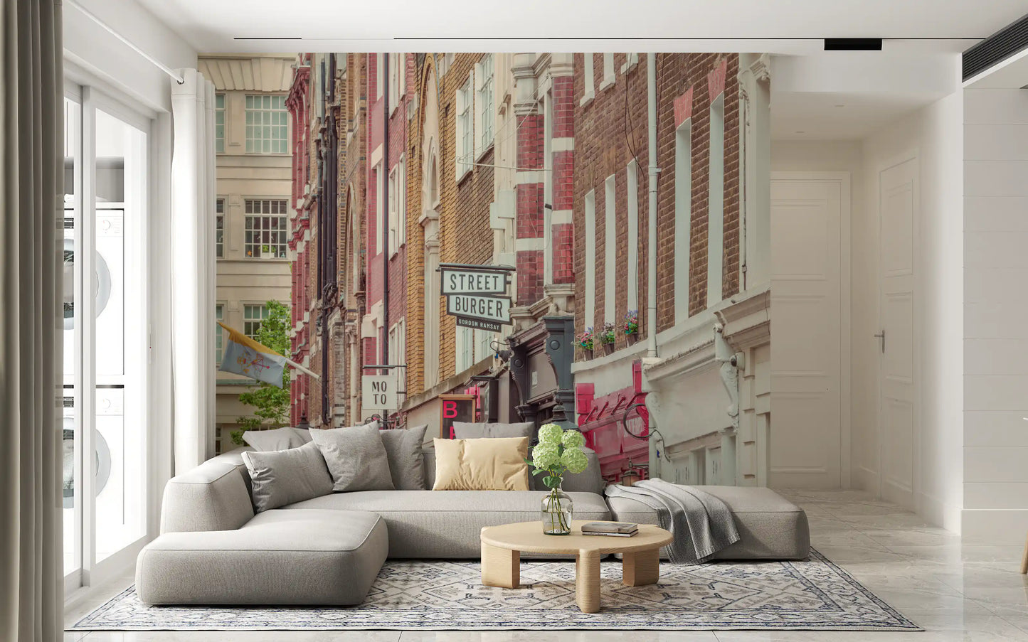 Mural ścienny Miejska sceneria Londynu