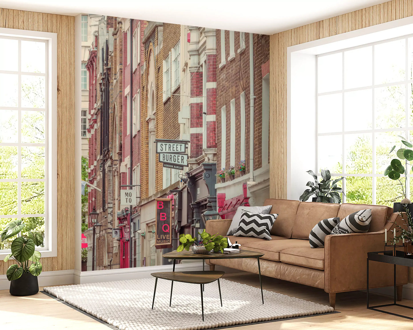 Mural ścienny Miejska sceneria Londynu