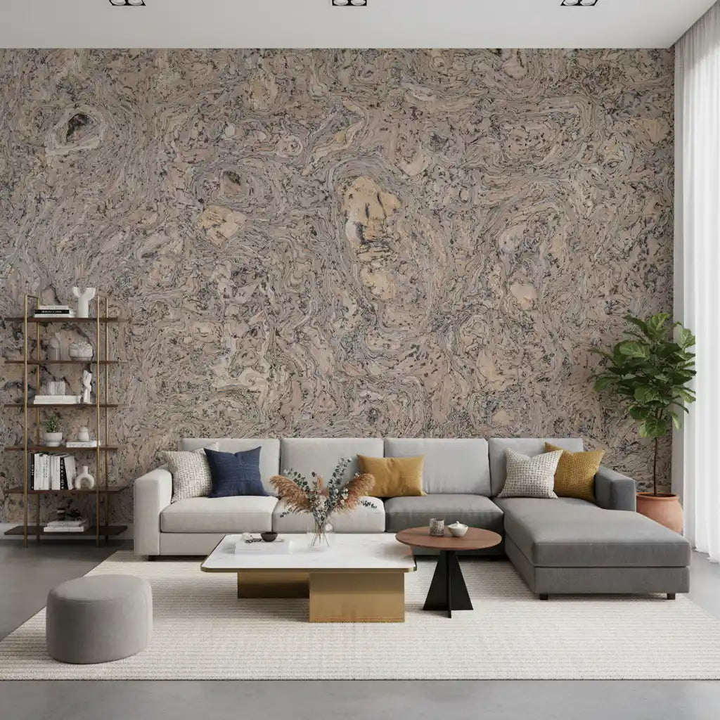 Wandbild mit natürlicher Korkmaserung
