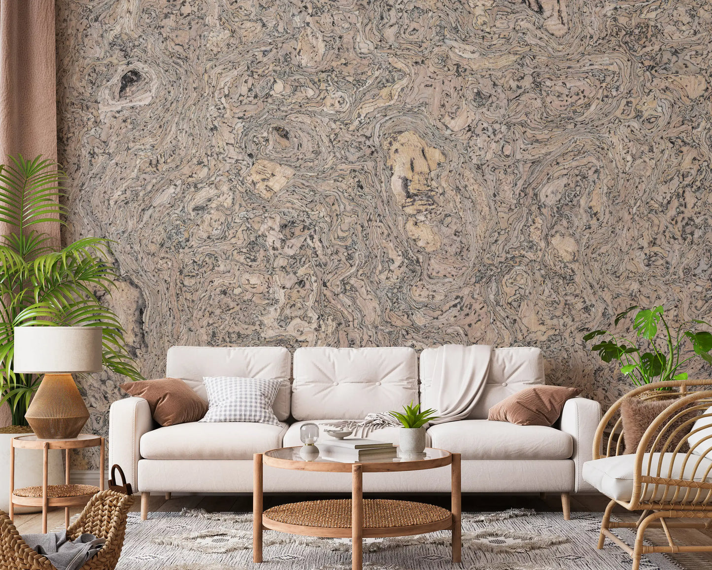 Wandbild mit natürlicher Korkmaserung