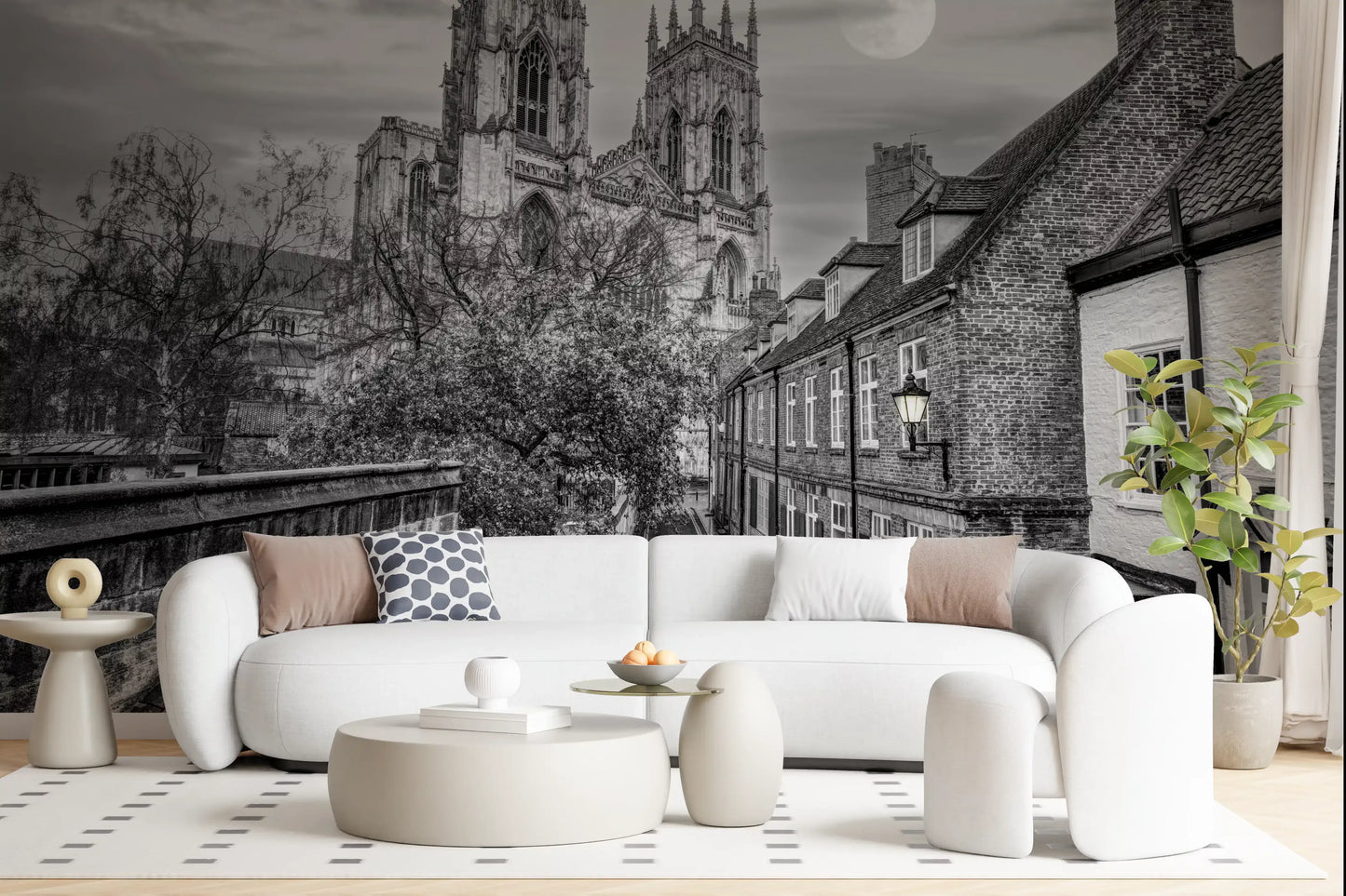 York Minster Mondschein Gasse Wandbild