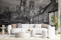 York Minster Mondschein Gasse Wandbild