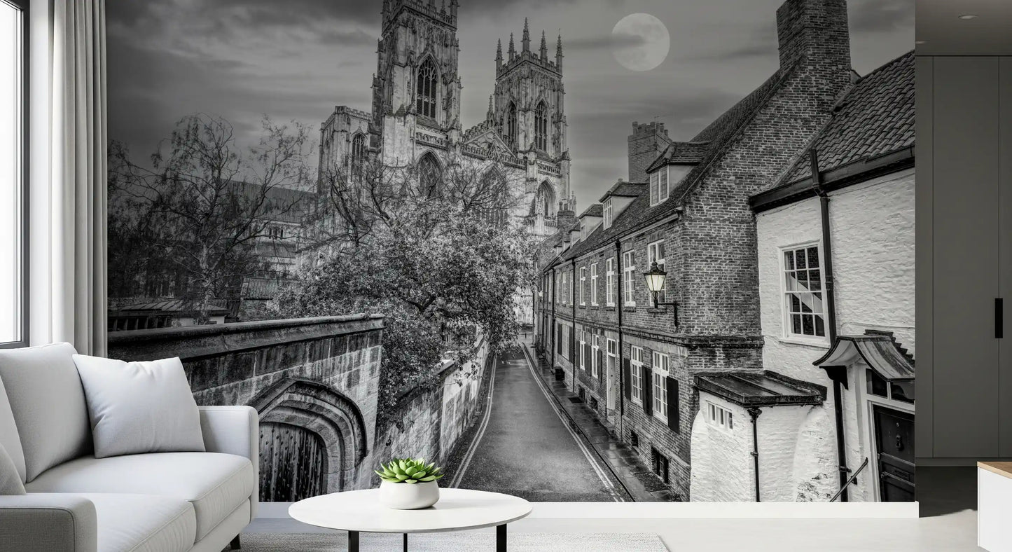 York Minster Mondschein Gasse Wandbild