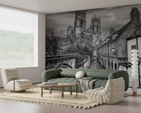 York Minster Mondschein Gasse Wandbild