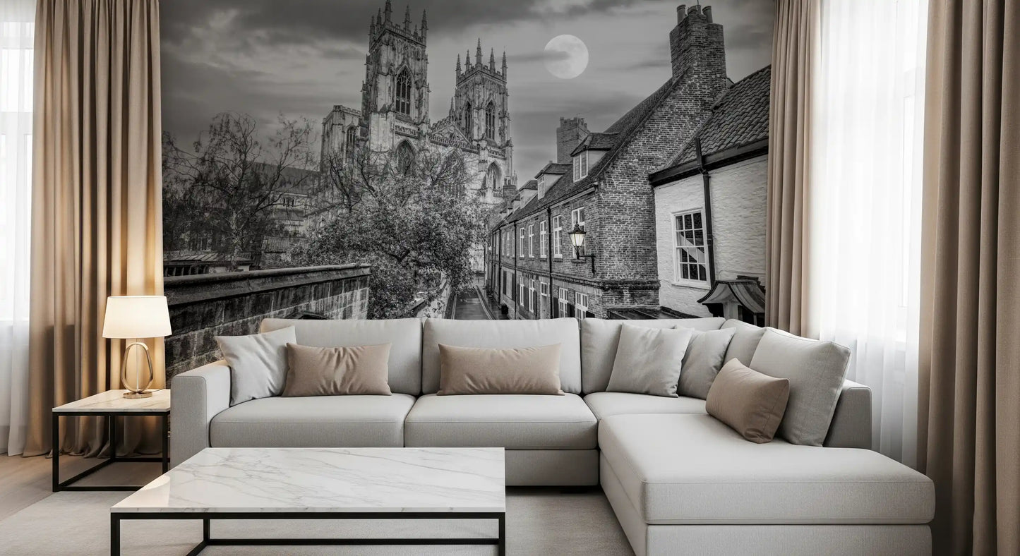 York Minster Mondschein Gasse Wandbild
