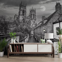 York Minster Mondschein Gasse Wandbild