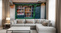 Charmantes Wandbild mit Teddybär-Shop-Fassade