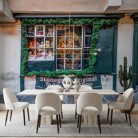 Charmantes Wandbild mit Teddybär-Shop-Fassade