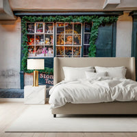 Charmantes Wandbild mit Teddybär-Shop-Fassade