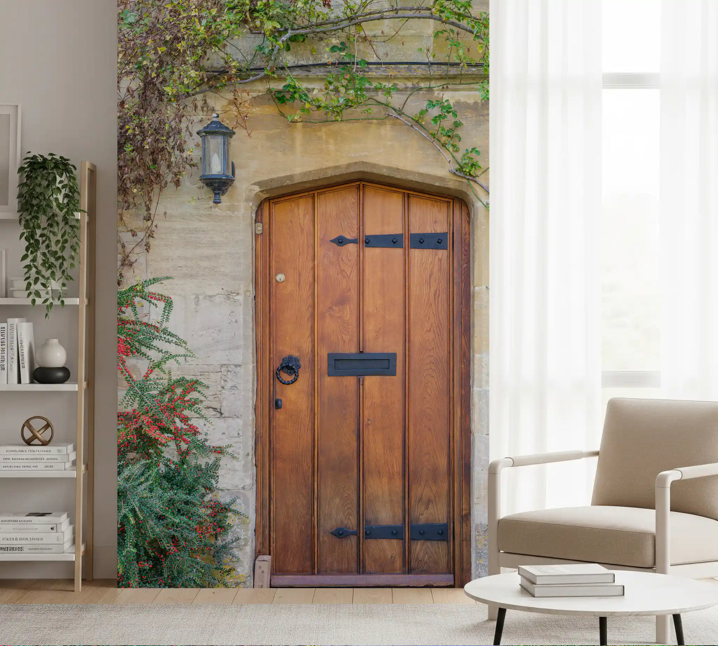 Cotswold Stone Cottage Entrance Wall Mural