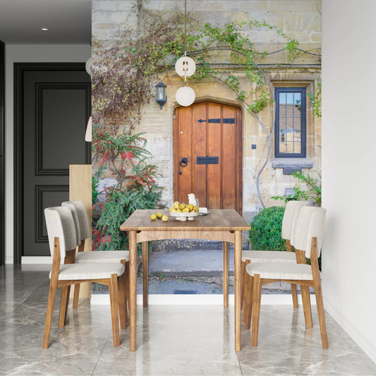 Honey stone doorway styling a dining room, a Cotswold wall mural GD11219

