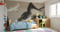 Tapet mural peisaj montan Zen Heron