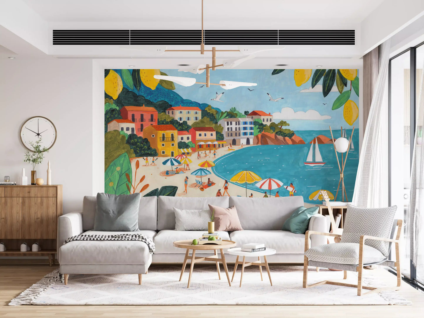 Wandbild Mediterrane Küstenflucht