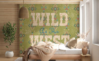 Wandbild mit Western-Folklore-Schriftmuster