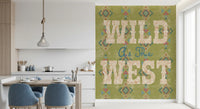 Wandbild mit Western-Folklore-Schriftmuster