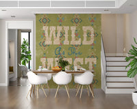 Wandbild mit Western-Folklore-Schriftmuster
