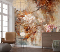 Pictură murală de perete Rustic Blossom Serenade