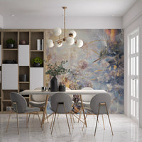 Misty Morning Botanical Wash Wall Mural