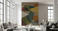 Earth-inspired abstract wall mural with contemporary artistic style GD11248