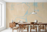 Geometric Sand and Sky Abstract Wall Mural