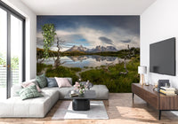 Wandbild Patagonische Bergspiegelung