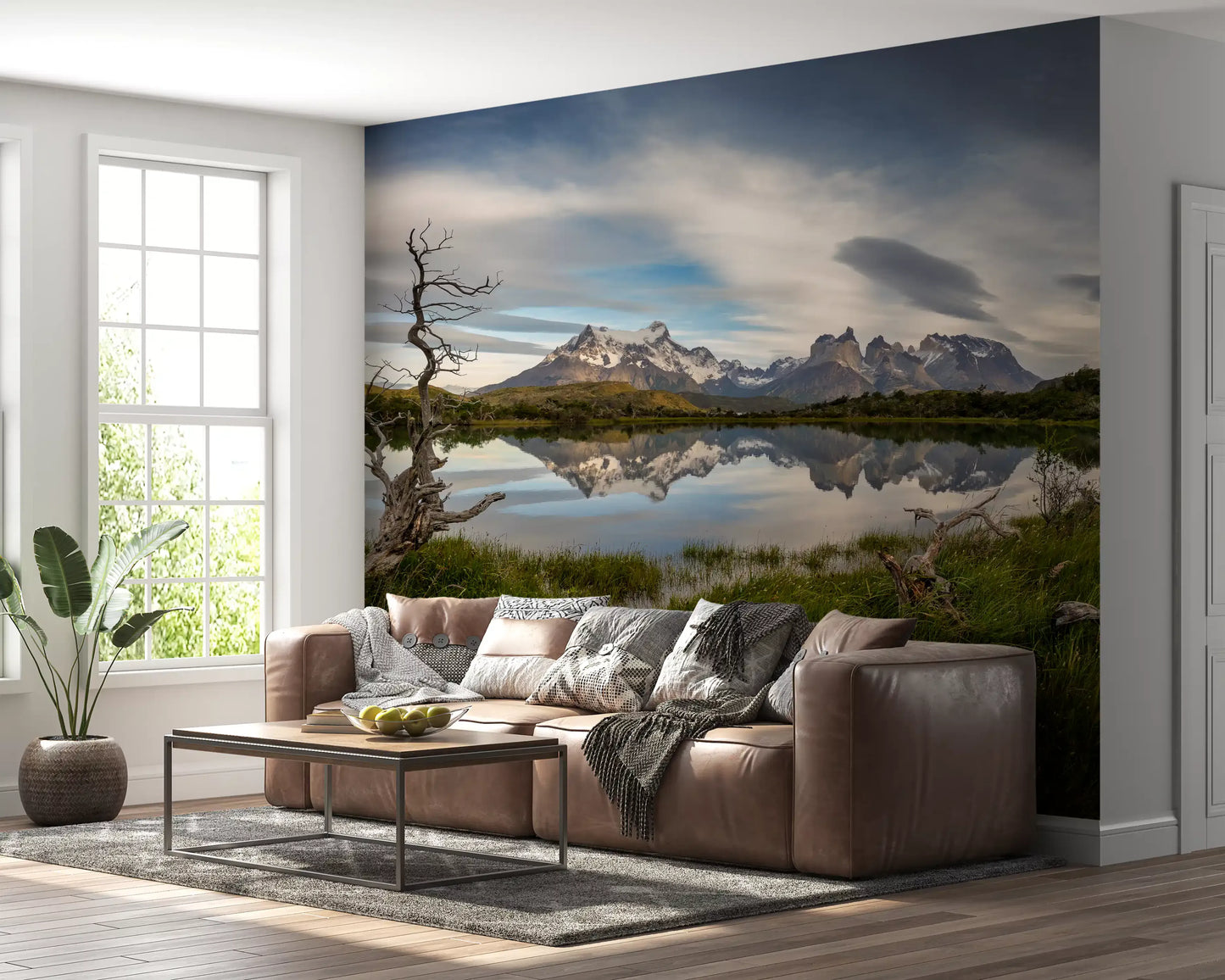 Wandbild Patagonische Bergspiegelung