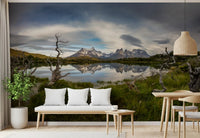 Wandbild Patagonische Bergspiegelung