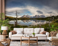 Wandbild Patagonische Bergspiegelung