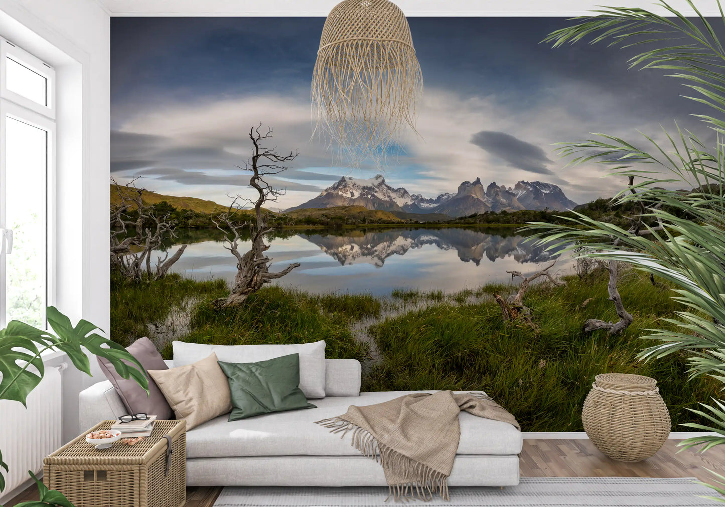 Wandbild Patagonische Bergspiegelung